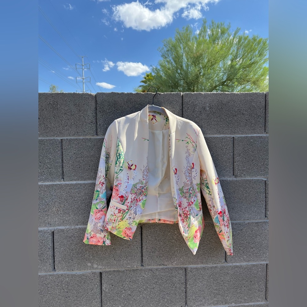 Floral Print Blazer